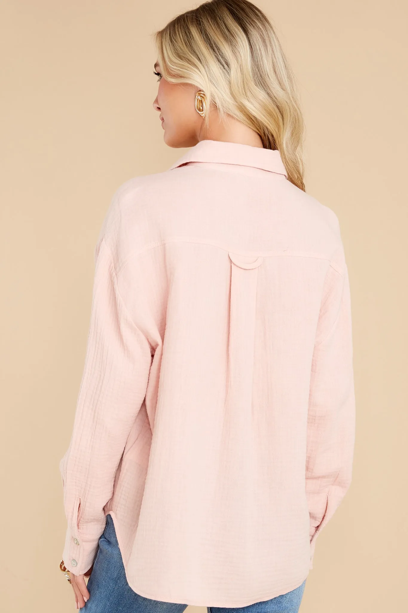 Oh My Gauze Pale Pink Top