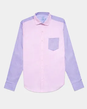 Pink   Blue Striped Button Down Shirt