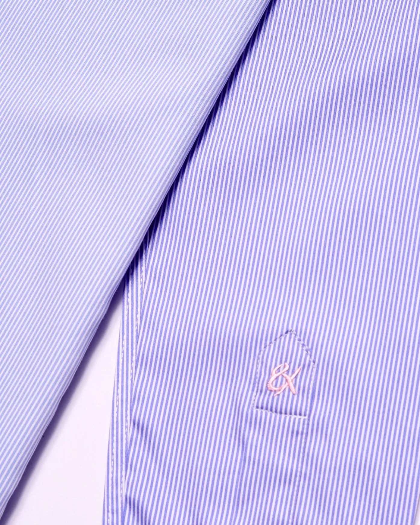 Pink   Blue Striped Button Down Shirt