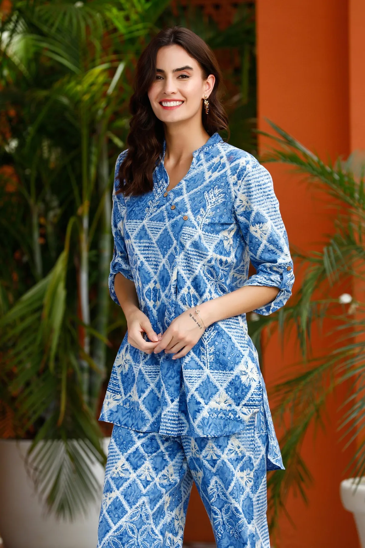 Pixel Cotton Co-ord Set