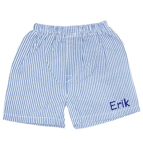 Seersucker Shorts  Navy