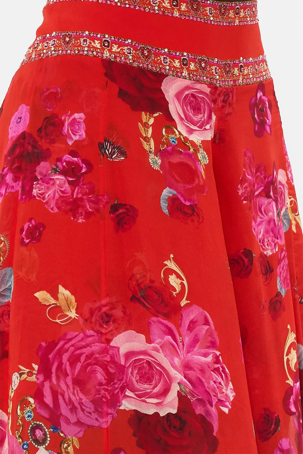 SHEER WIDE LEG PANT ITALIAN ROSA