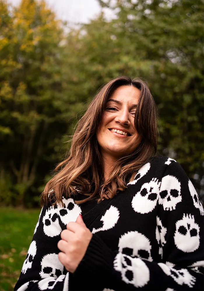 Skull Knit Cardigan