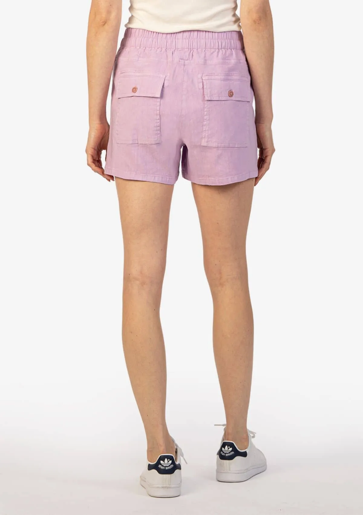 Smocked Waistband Shorts - Pink Punch