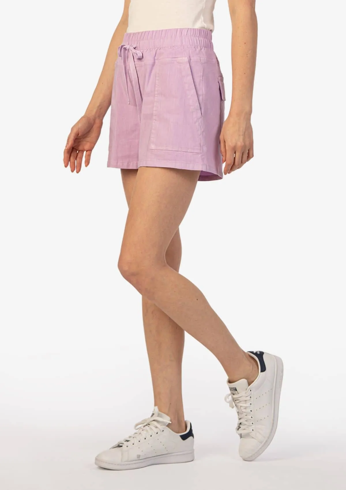 Smocked Waistband Shorts - Pink Punch