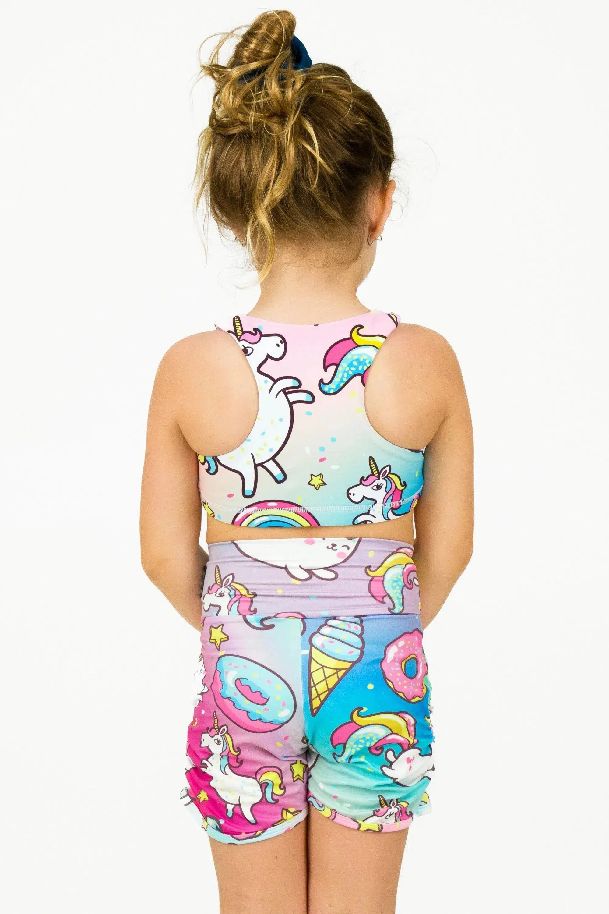 Soft To Touch Kids Jogger Shorts - Unicorn