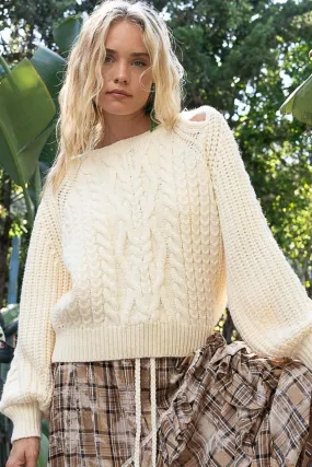 Stella Shoulder Keyhole Sweater