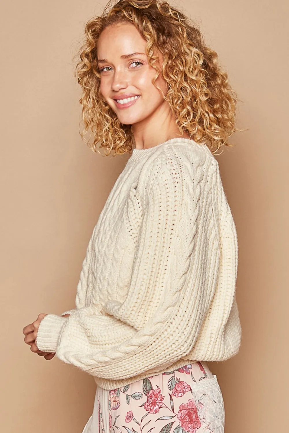 Stella Shoulder Keyhole Sweater