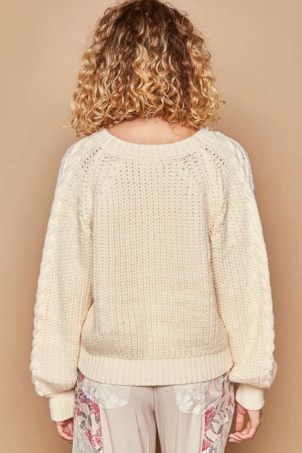Stella Shoulder Keyhole Sweater