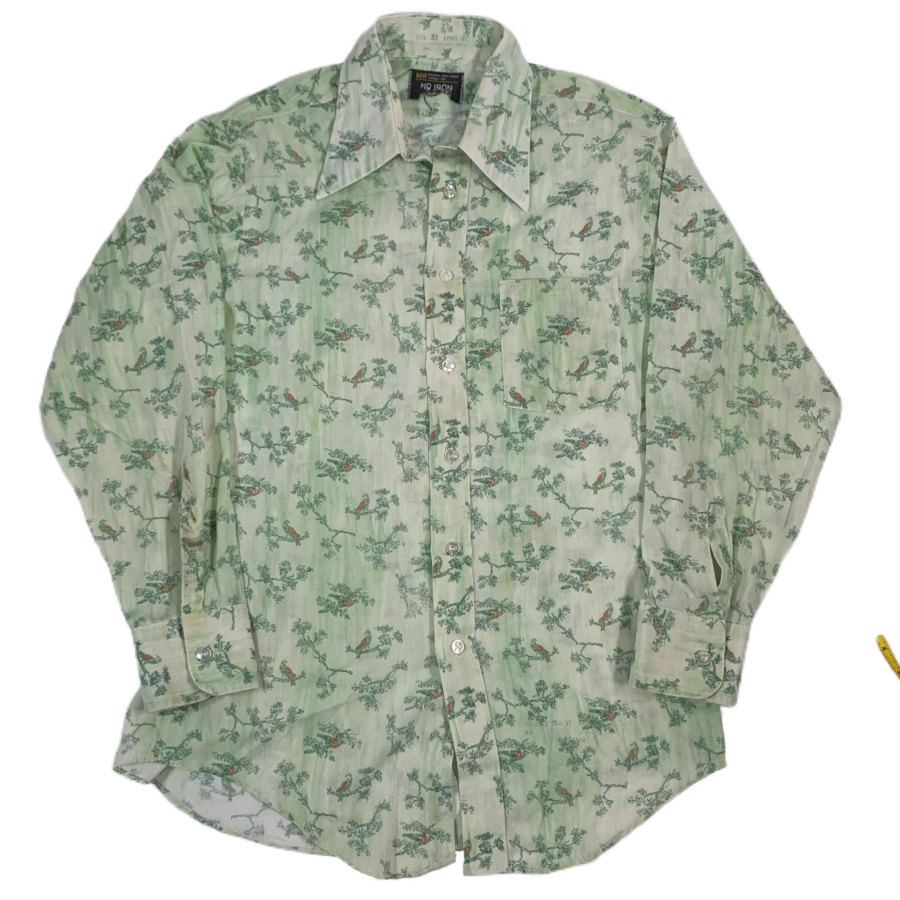 Vintage 70’s Canary “All Over Print” Button Up Shirt