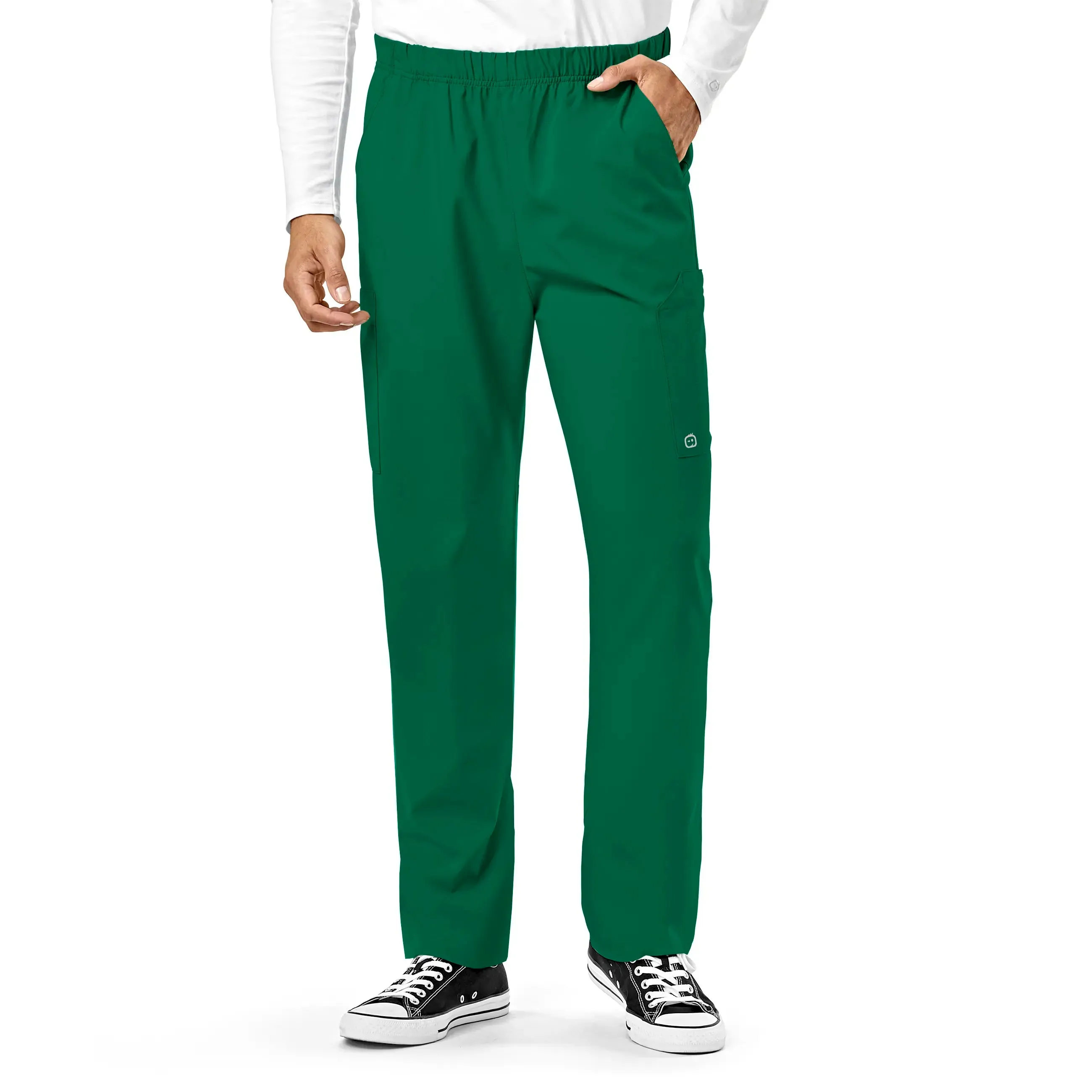 Wink Unisex Multi-Cargo Scrub Pant - Hunter