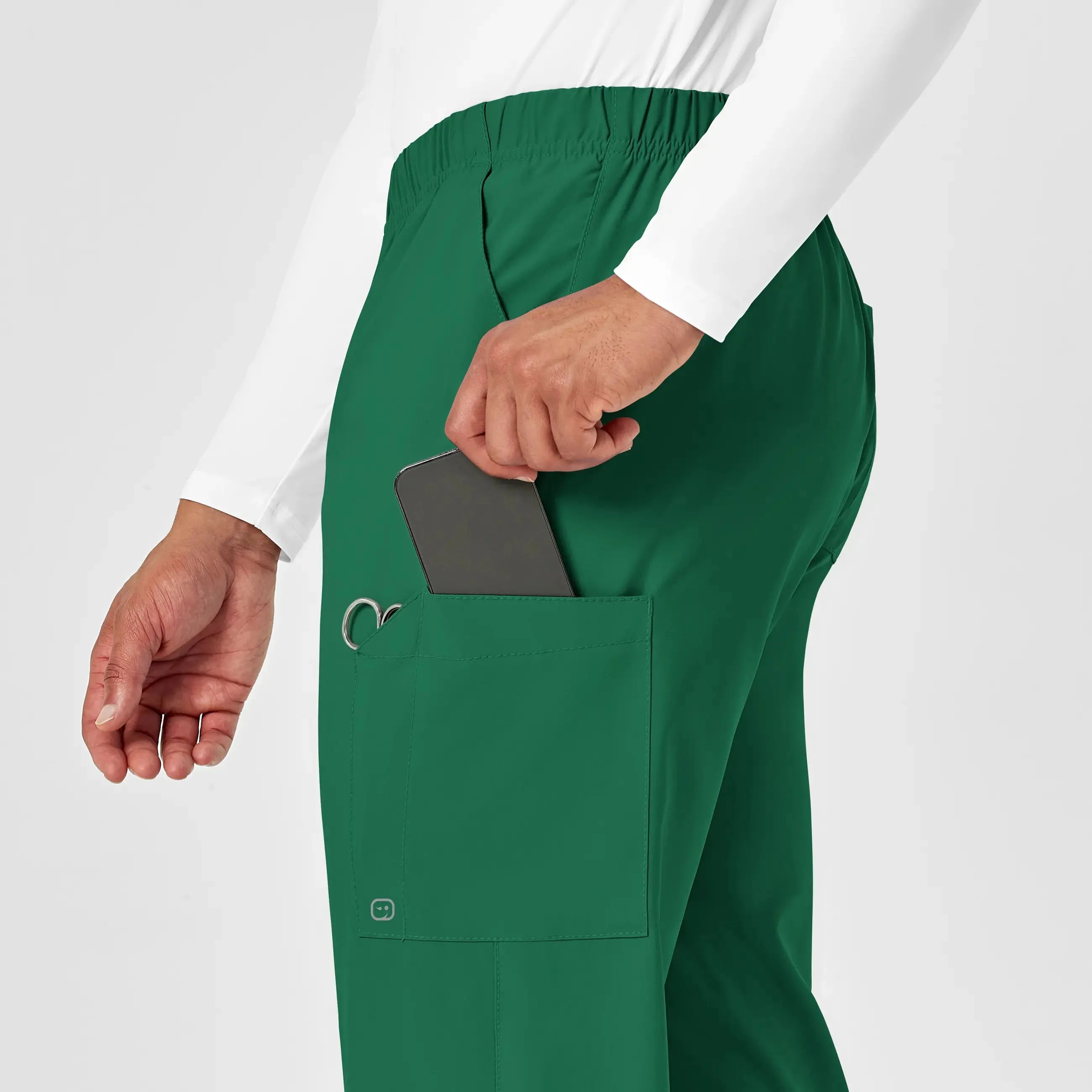 Wink Unisex Multi-Cargo Scrub Pant - Hunter