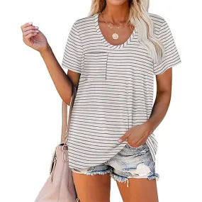 Women V Neck T Shirts Tee Tops