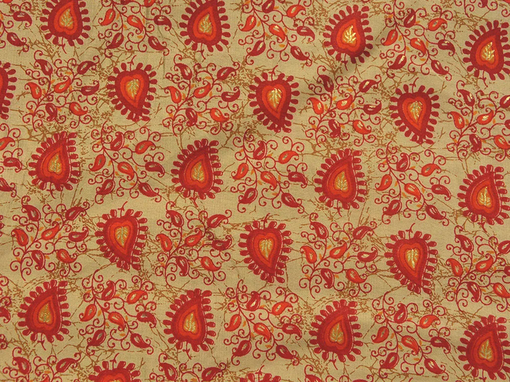 Yellow & Orange Traditional Premium Modal Chanderi Silk Fabric